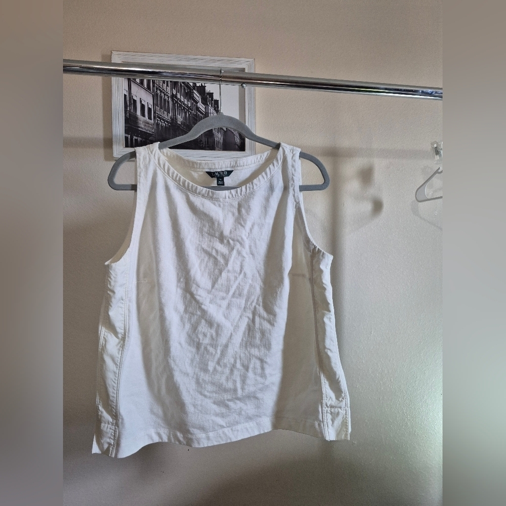 Ralph Lauren Classic White Tank Top